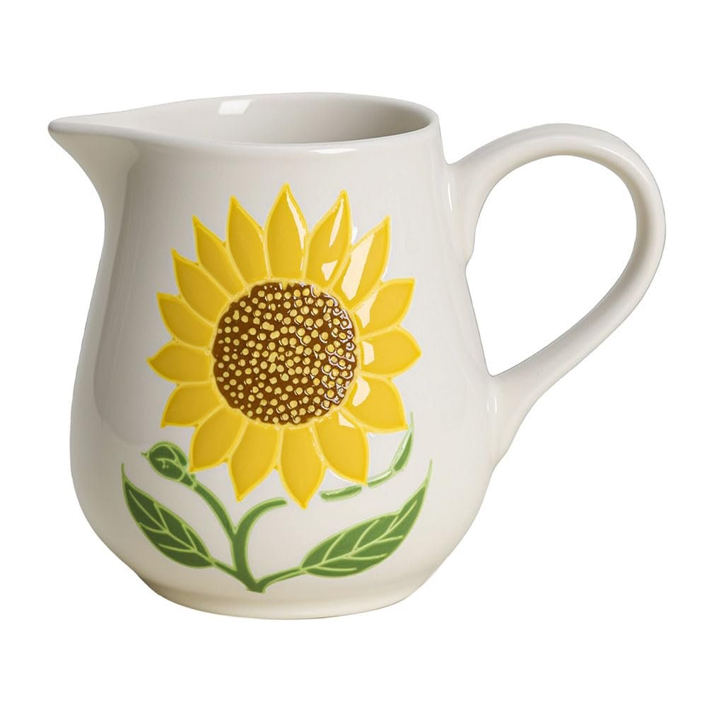 RockTrend Sunflower Ceramic Milk Creamer with Handle