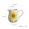RockTrend Sunflower Ceramic Milk Creamer with Handle view 2