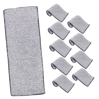 PartyKindom 10pcs Mop Replacement Pads Microfiber Cleaning Cloths for Easy Hardwood Tile Marble Efficient Absorbency