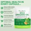 6000mg Oil of Oregano with Black Seed Oil, 2Pack Oregano Oil Capsules Organic with 165mg Carvacrol Natural, Non-GMO, Gluten-Free Oregano Supplement 240 Capsules view 3