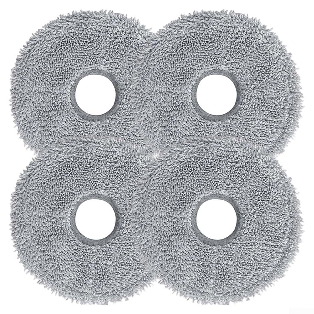 Replacement Mop Cloth Kit Compatible For Conga 9590 9990 10090 Models Microfiber Floor Cleaning Pads Material Grey 4 10 20 Pack Options(4 PACK)