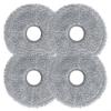 Replacement Mop Cloth Kit Compatible For Conga 9590 9990 10090 Models Microfiber Floor Cleaning Pads Material Grey 4 10 20 Pack Options(4 PACK) view 1