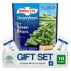 Salutem Vita Steamable Frozen Cut Green Beans, 10 oz, Gift Set Pack of 10 view 1