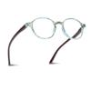 2SeeLife Small Round Reading Glasses for Men & Women Narrow-Medium Fit, Sturdy Frame, Spring Hinges, Premium Retro Readers, Aqua Blue, +1.75 view 1