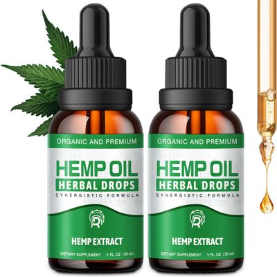 Drloton m Oil Drops High Potency - 2,000,000 Maximum Strength Organic m Tincture for Pain Relief, Skin, Anxiety- Natural m Oils Extract-m Supplements Vegan, Non-GMO, 2 Pack