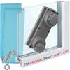 Tyroler Magnetic Window Cleaner Tool | The Silicone Glider R-4 AFC Fits Windows 0.4"-1.8" Thick | Double Sided Outside Window Cleaner Tool | Adjustable Control view 1