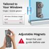 Tyroler Magnetic Window Cleaner Tool | The Silicone Glider R-4 AFC Fits Windows 0.4"-1.8" Thick | Double Sided Outside Window Cleaner Tool | Adjustable Control view 3
