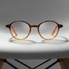 2SeeLife Small Round Reading Glasses for Men & Women Narrow-Medium Fit, Sturdy Frame, Spring Hinges, Premium Retro Readers, Brown, +2.25 view 2