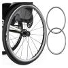 Hand Push Cover,Wheelchair Push Rim Covers,Non-Slip Wear-Resistant Wheelchair Push Rim Covers 22 inch/24 inch,for Improve Grip and Traction(Silver,22inch) view 1