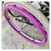 24inch/22inch Silicone Non-Slip Wheelchair Push Rim Covers, 1 Pair Wheelchair Hand Push Cover,0.18inch Thick Wear-Resistant Hand Push Cover(Purple,22in) view 1