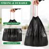 1000 Counts 4 Gallon Trash Bag Drawstring Small Trash Bags, Thick Pre-separated Garbage Bags, Trash Bin Liners, Suitable for bathroom, kitchen, bedroom, office (Black) view 4