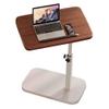 Ceiling Tv Mount Stand Wall Bracket Adjustable Height Stands Pedestal,Adjustable Height Over Bed Table with Baffle for Hospital Bed 360 Swivel TV Tray End Table for Small Spaces Wooden Tabl view 1