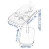 Ceiling Tv Mount Stand Wall Bracket Adjustable Height Stands Pedestal,Adjustable Height Over Bed Table with Baffle for Hospital Bed 360 Swivel TV Tray End Table for Small Spaces Wooden Tabl view 2