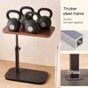 Ceiling Tv Mount Stand Wall Bracket Adjustable Height Stands Pedestal,Adjustable Height Over Bed Table with Baffle for Hospital Bed 360 Swivel TV Tray End Table for Small Spaces Wooden Tabl view 3