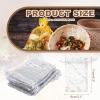MECCANIXITY Organza Bags, 50Pcs 3.1x4.3 Inch Candy Mesh Bag with Drawstring Jewelry Gift for Party Favor Pouch Christmas Wedding Festival Small Gift, White-Silver view 2