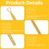 JIYIN 3 Pcs Lottery Ticket Scratcher Tool, Metal Scratch Off Tool, Lottery Scratcher Tool, Lotto Scratcher Label Scraper, Multi-Use Scraping Tool for Flawless Reveals Pin Numbers on Present Cards view 3