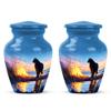Yatskia Black Cat at Campfire Small Urns for Human Ashes Keepsake Adult Male and Female, Mini Cremation Urn for Adult Ashes, (Classic Pack of 2, 3 Inch) view 1