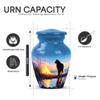 Yatskia Black Cat at Campfire Small Urns for Human Ashes Keepsake Adult Male and Female, Mini Cremation Urn for Adult Ashes, (Classic Pack of 2, 3 Inch) view 2