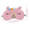 BEBEMOKO 2Pcs Alpaca Design Eye Masks Soft Cashmere Sleeping Blindfolds for Women and Comfortable Light Blocking for Sleepovers and Relaxation view 2