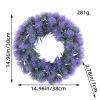 Decorative Garland Wall Hanging Home Atmosphere Window Door Hanging Dead Branches Rattan Circle Wall Hanging view 2
