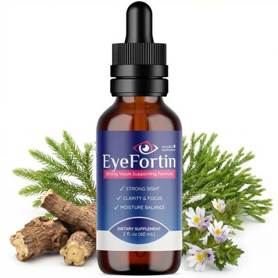 Natures NutriWave EyeFortin Plant-Based Vision Support Supplement with Natural Minerals 100% Natural, Non-GMO, Easy to Use Made in the USA,1 Month Supply