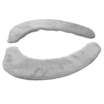 PERSELOSO Washable Adhesive Toilet Cover Cushion Set Flannel Toilet Mats for Seasons Soft Bathroom Cushions Easy to Clean Bathroom Essentials