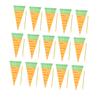 Ipetboom 150pcs Carrot Cone Shaped Treat Bags Plastic Candy Packaging for Parties for Cookies and Snacks Cute Design for Boys and Girls Treats Food- view 1