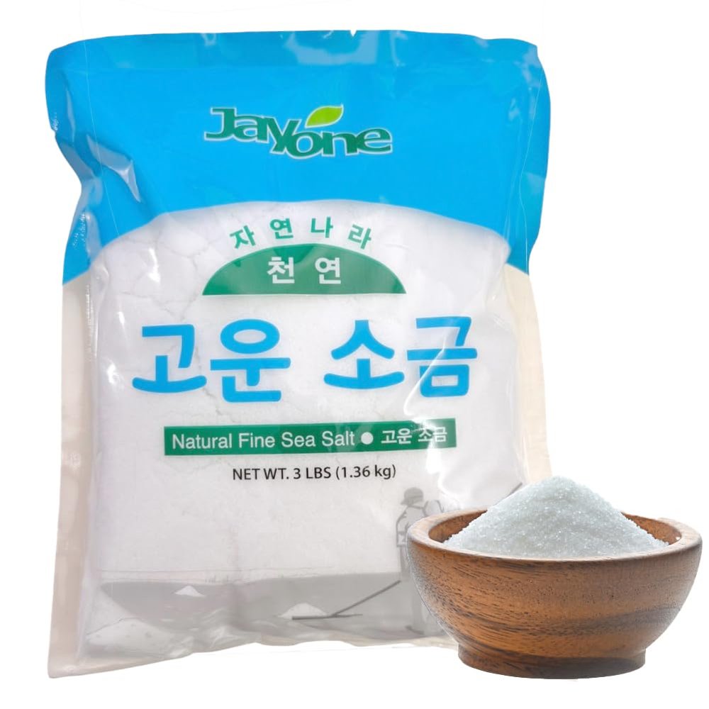 3LB Natural Fine Sea Salt Mineral Salt Alkaline salt for food, BBQ, Steak