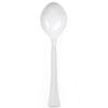 10.5 inch White Salad Plastic Serving Spoon Durable Disposable Utensil for Buffet, Salads, Catering, Parties, Events, BBQs & Food Service (72)
