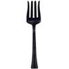 10.5 Inch Black Salad Plastic Serving Fork Durable Disposable Utensil for Buffet, Salads, Catering, Parties, Events, BBQs & Food Service (12) view 1