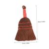 PERSELOSO Palm Fiber Desk Broom Compact Home Cleaning Tool for Efficient Dust Removal Desktop Cabinet and Countertop Lightweight Short Handle Design for and Storage view 2