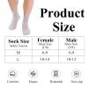 3 Pairs Diabetic Socks for Women & Men Plus Size - Non Binding Ankle Socks with Dotted Grips, Loose Fit for Swollen Feet, Easy Stretch Non-Slip Comfort Socks, White (L) view 3