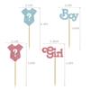 12Pcs Gender Reveal Cupcake Toppers,Cupcake Toppers Gender Reveal,4 Styles x 3 Set view 2