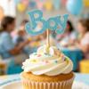 12Pcs Gender Reveal Cupcake Toppers,Cupcake Toppers Gender Reveal,4 Styles x 3 Set view 4