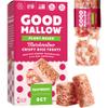 GoodMallow Vegan Rice Crispy Treats Individually Wrapped Box of 8 , Kosher Vegan Snacks, Gluten Free Dairy Free Snacks for Kids & Adults - Healthy Sweets Made with Gourmet Marshmallows, Made in USA (Raspberry) view 1