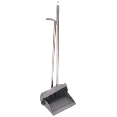 1Set Long Handle Broom and Dustpan for Home Durable and Cleaning Tools Ergonomic Design for Effortless Use Kitchens and Offices Style