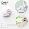 Pill Splitter with Safe Hidden Blade, Portable and Compact for Cutting Pills Into Halves and Quarters, Storage Compartment and Cleaning Brush Included view 2