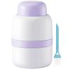 Pill Splitter with Safe Hidden Blade, Portable and Compact for Cutting Pills Into Halves and Quarters, Storage Compartment and Cleaning Brush Included view 4