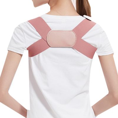 TXGJWRA Humpback Correction Belt Student Child Adult Back Correction Belt Corrector Comfortable and Convenient Design Relieves Shoulder Neck Waist Back Fatigue Discomfort,Black,S,Pink-Small