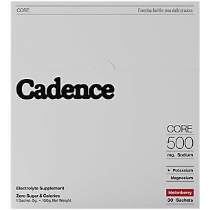 Cadence Sachets Core Melonberry - Carton (5g x 30) Science-Backed Hydration | Electrolyte Formula + Caffeine | Vegan, Keto & Paleo Friendly | Sodium, Potassium & Magnesium for Performance & Recovery