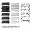 6-Pack Metal Reading Glasses for Men Women Spring Hinge Readers Clear Lens Non Yellow Coating, 3 Black 3 Gunmetal 2.25 x view 2