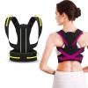 TXGJWRA Students Kids Hunchback Correction Spinal Correction Belt Back Support Brace Compression Shoulder Straightener Scoliosis Corrector,Black-M/Medium view 4