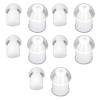 10 Pcs Soft Silicone Replacement Earplugs for Air Tube Earphones, White Silicone Ear Plugs Compatible with, HYT, Left or Right Wear view 1