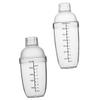 CATIEBYE Transparent Shake Bottle with Graduated Scale Impact Resistant Shaker for Smooth Mixing of Drinks and Cocktails for Home and Professional Use view 1