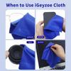 20 Pack Microfiber Glasses Cleaning Cloths - Glasses Wipes Ultra Soft & Reusable Eyeglass Lens Cleaner for Eyeglasses, Cameras, Phones view 2