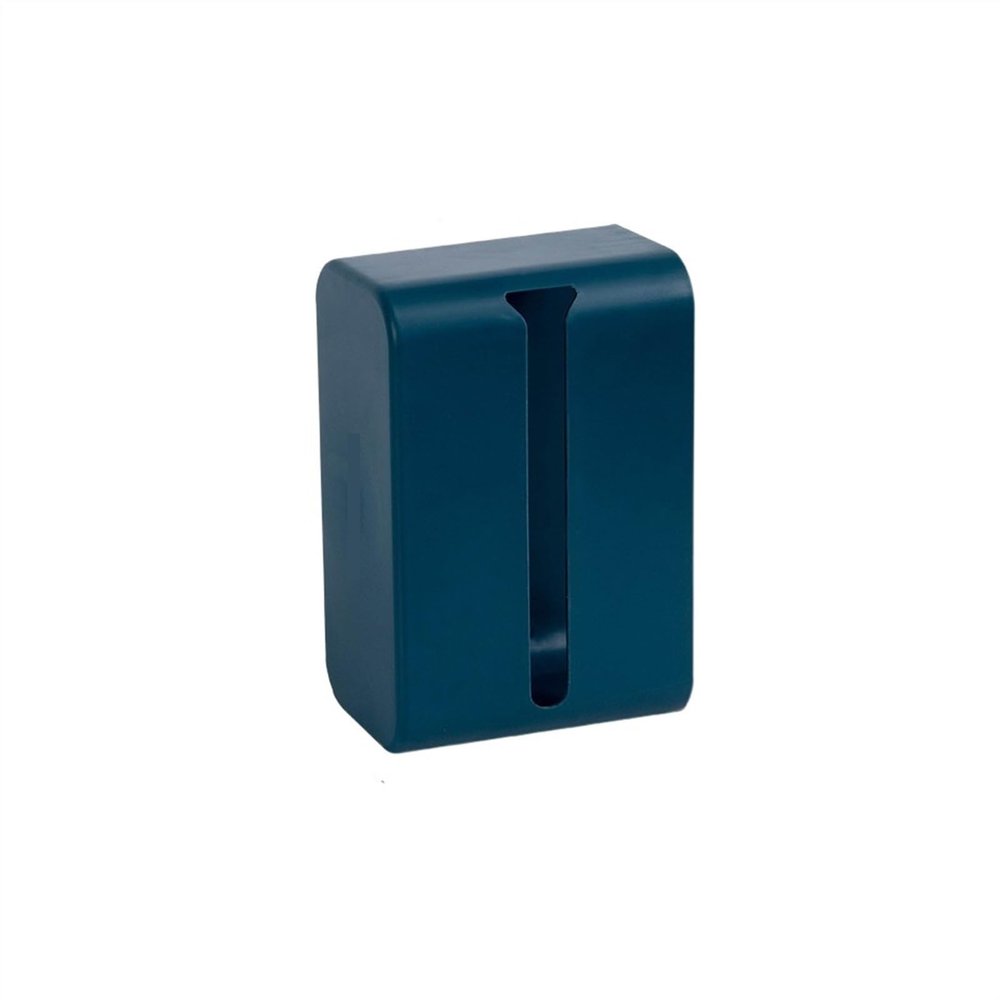 KHUTRW3D Modern Wall Mounted Tissue Box Paper Towel Holder for Kitchen Office Napkin Container Wipes Paper Storage Box Tissue Holder Tabletop(Blue)