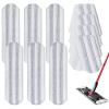 10 Pack H2prO Mop Pads,Compatible with O Cedar H2prO Flat Mop System Universal Mop Pads Mop Head Refills Washable Wet Mop,Replacment for Vileda H2prO Size Mops 15.94'' x 4.33'' view 1