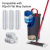 10 Pack H2prO Mop Pads,Compatible with O Cedar H2prO Flat Mop System Universal Mop Pads Mop Head Refills Washable Wet Mop,Replacment for Vileda H2prO Size Mops 15.94'' x 4.33'' view 2