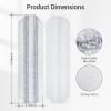 10 Pack H2prO Mop Pads,Compatible with O Cedar H2prO Flat Mop System Universal Mop Pads Mop Head Refills Washable Wet Mop,Replacment for Vileda H2prO Size Mops 15.94'' x 4.33'' view 3