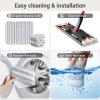 10 Pack H2prO Mop Pads,Compatible with O Cedar H2prO Flat Mop System Universal Mop Pads Mop Head Refills Washable Wet Mop,Replacment for Vileda H2prO Size Mops 15.94'' x 4.33'' view 4